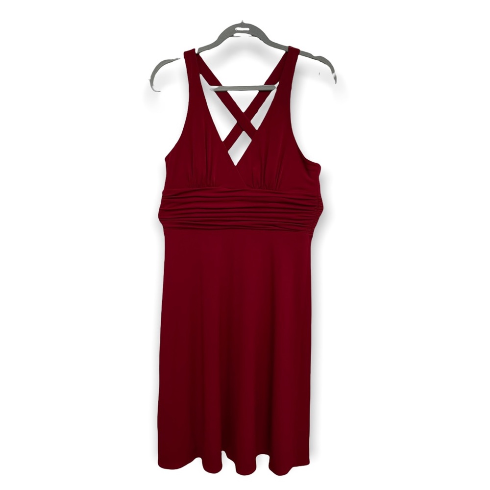 Laundry by Design Red Dress Size 10, 96% polyester, 4% Spandex